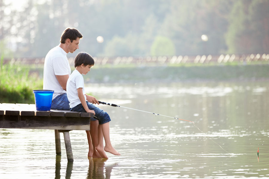 father-son-fishing